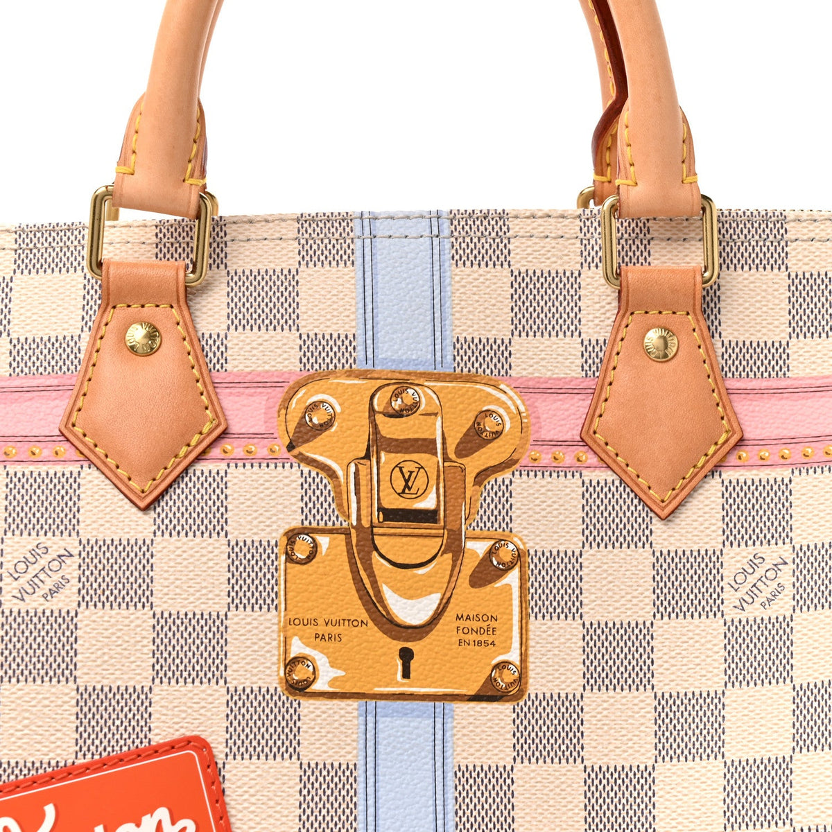 Damier Azur Summer Trunks Speedy Bandouliere 30