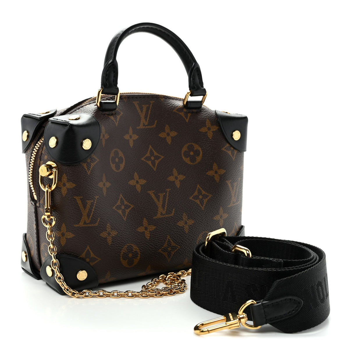 Monogram Petite Malle Souple Black