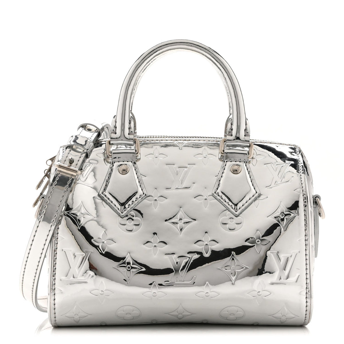 Monogram Miroir Speedy Bandouliere 20 Silver
