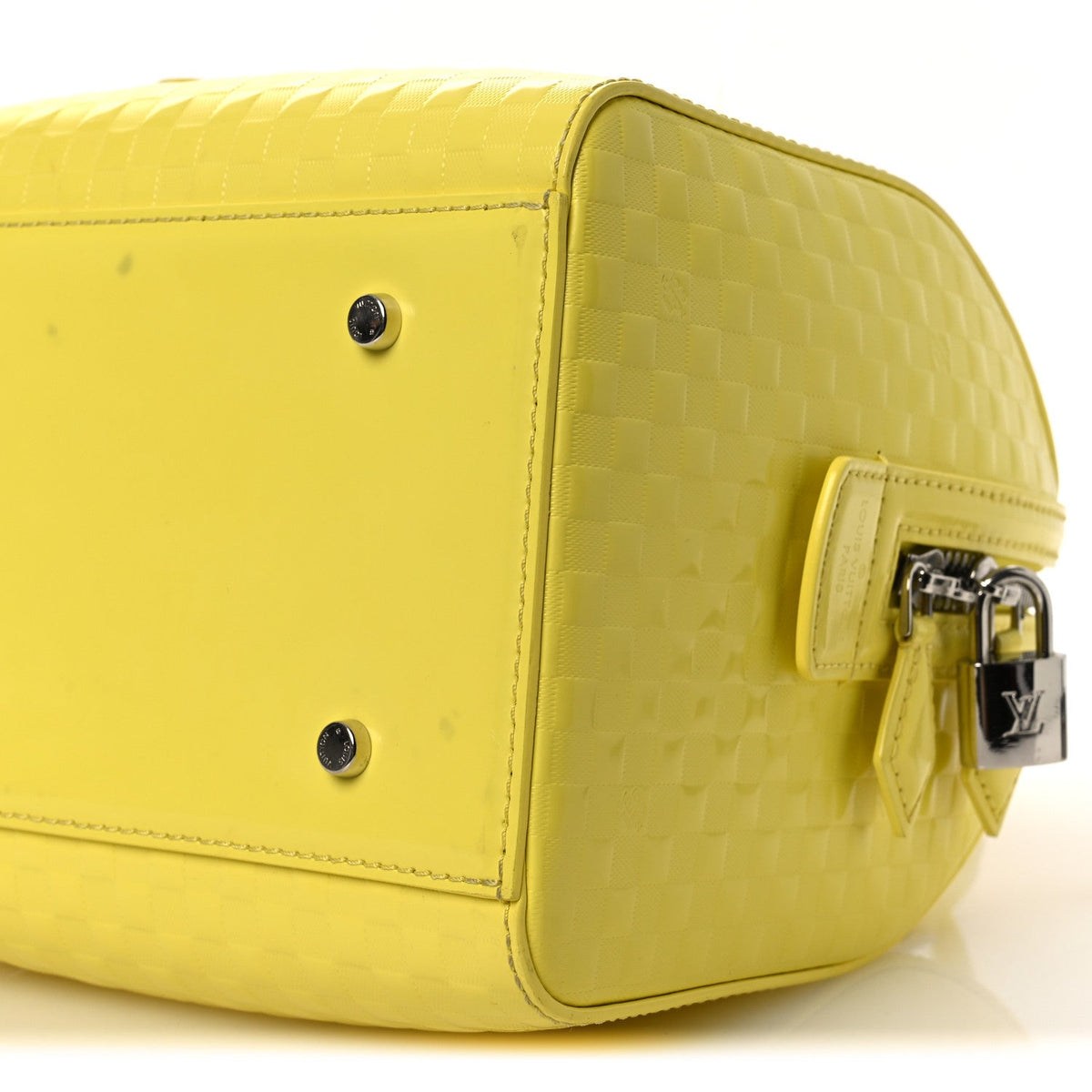 Damier Facette Speedy Cube PM Yellow