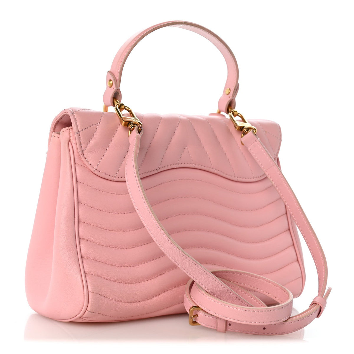 Calfskin Hold Me New Wave MM Rose Ballerine