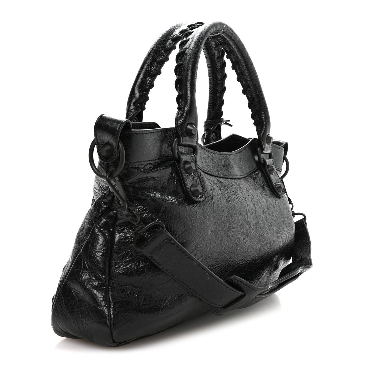 Agneau Arena Classic Hardware Le City First Bag Black