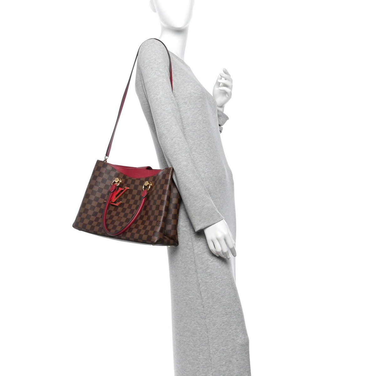 Damier Ebene LV Riverside Lie De Vin