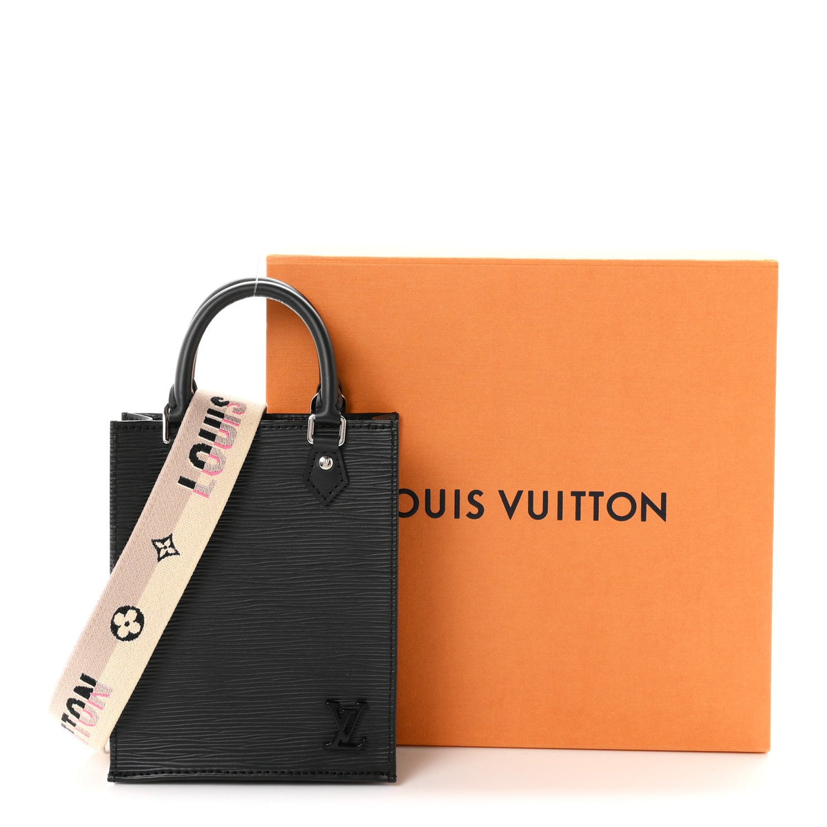 Epi Jacquard Petit Sac Plat Black