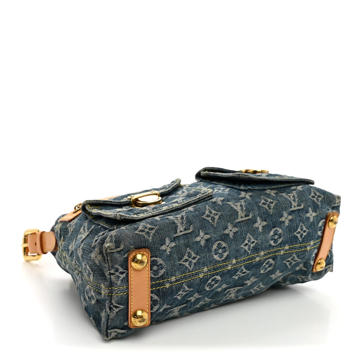 Monogram Denim Baggy PM Blue