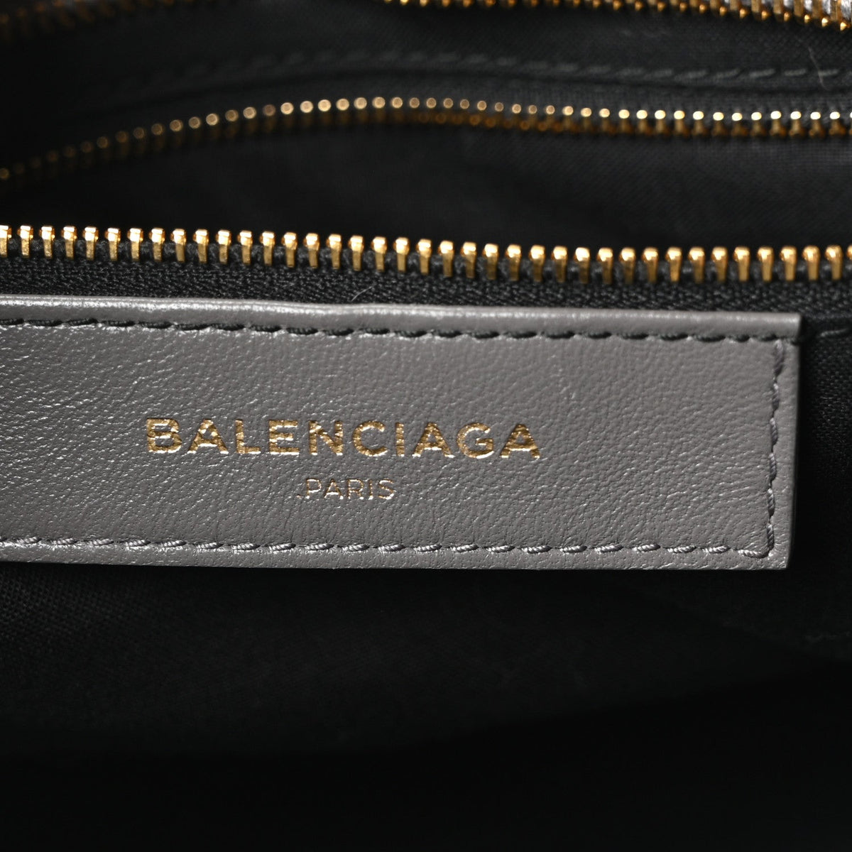 Chevre Gold Metallic Edge Hardware City Gris Acier