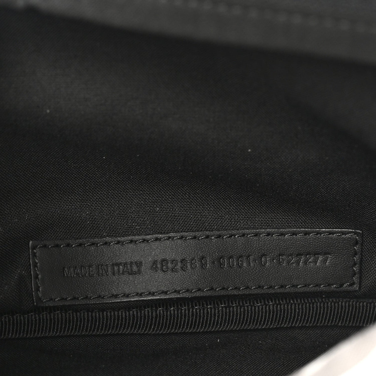 Distressed Nylon Canvas Camo Logo Explorer Beltpack Black White Gray