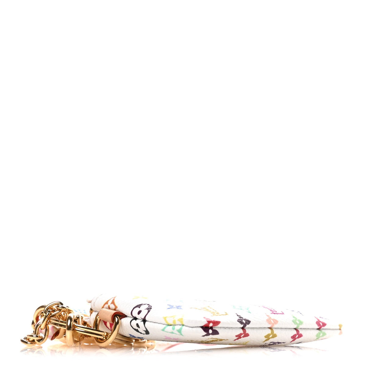 LV X TM Monogram Multicolor Phone Holder White