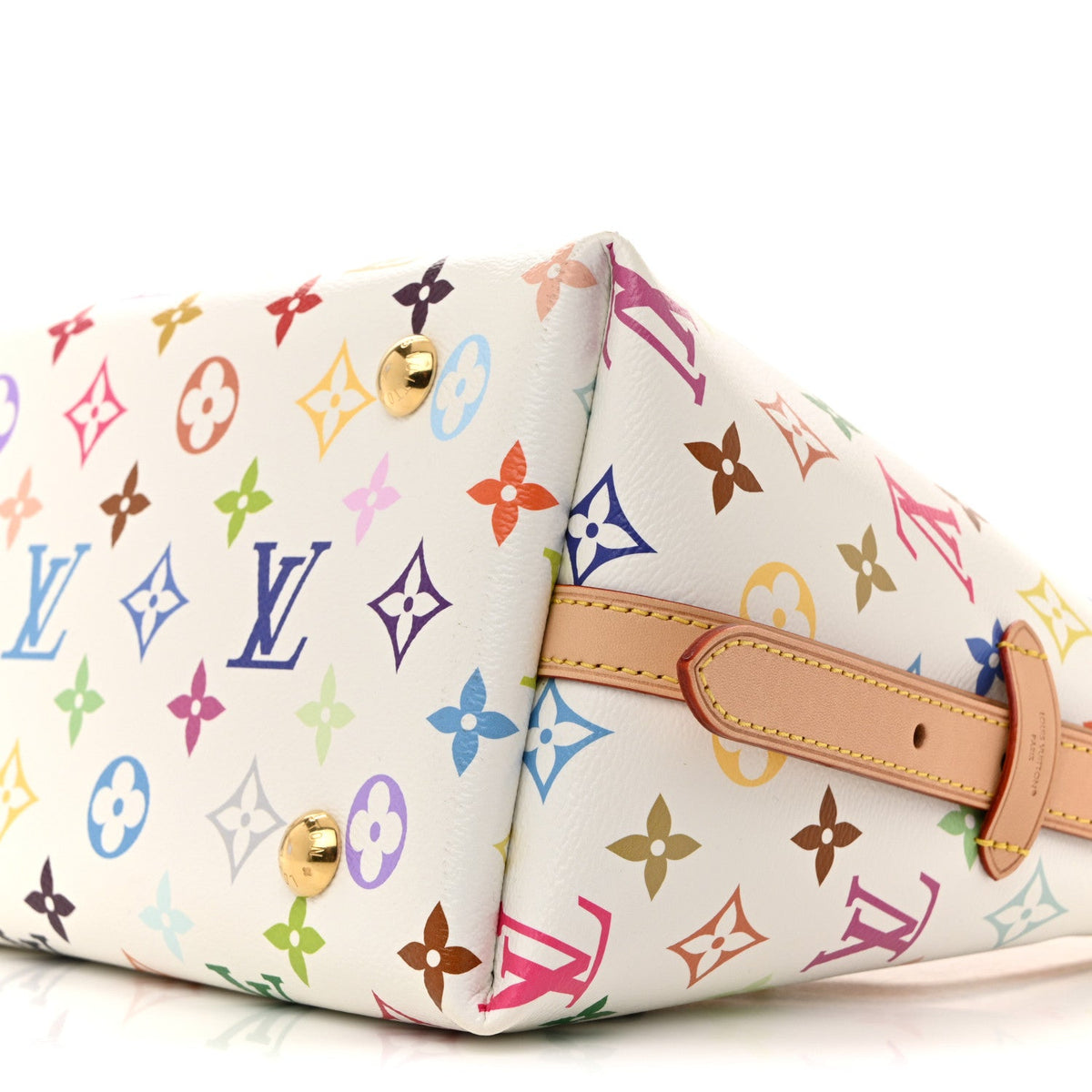 LV x TM Monogram Multicolor CarryAll PM White