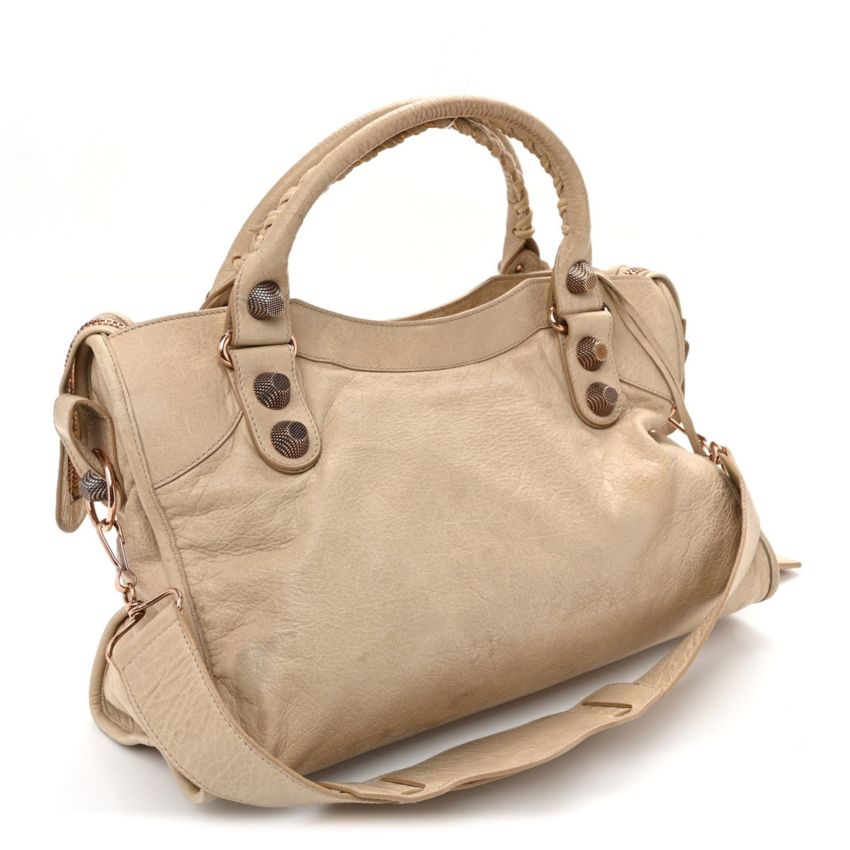 Agneau Giant 21 Rose Gold Hardware City Praline
