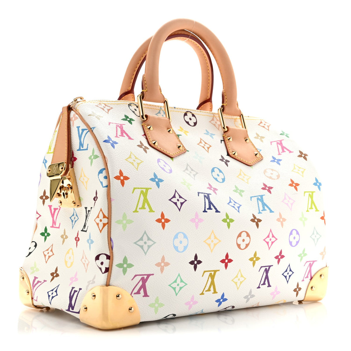 Monogram Multicolor Speedy 30 White