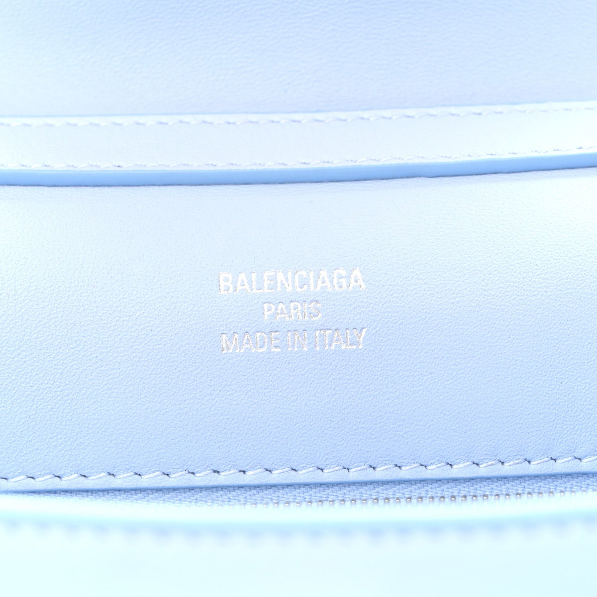 Natural Smooth Calfskin Small Rodeo Top Handle Handbag Cloudy Blue