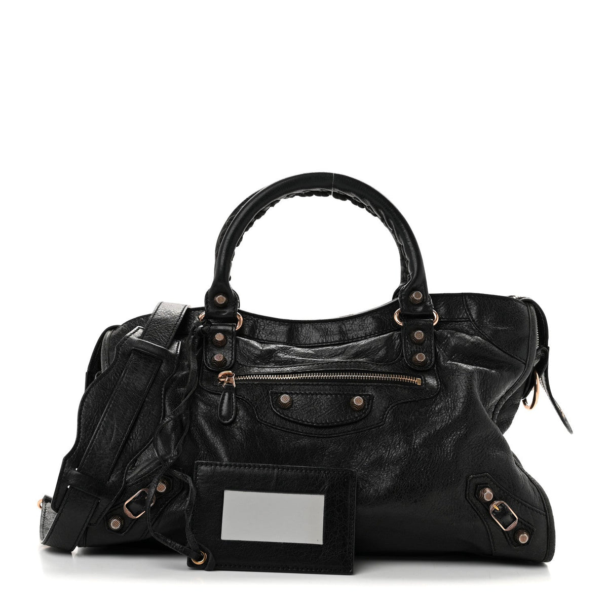 Agneau Giant 12 Rose Gold Hardware City Black