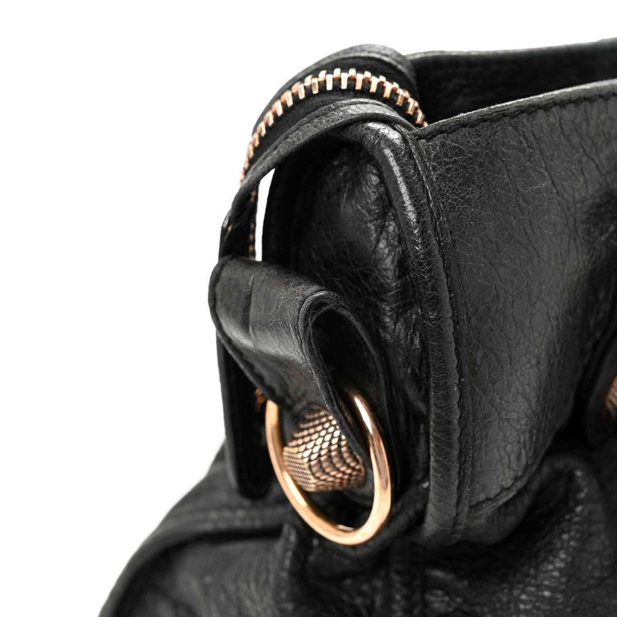Agneau Giant 21 Rose Gold Hardware City Black