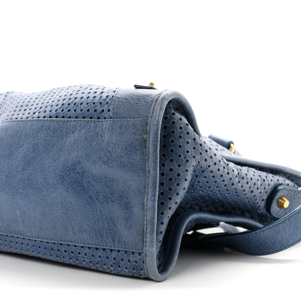 Agneau Classic Gold Hardware Perforated Dot City Atlantique