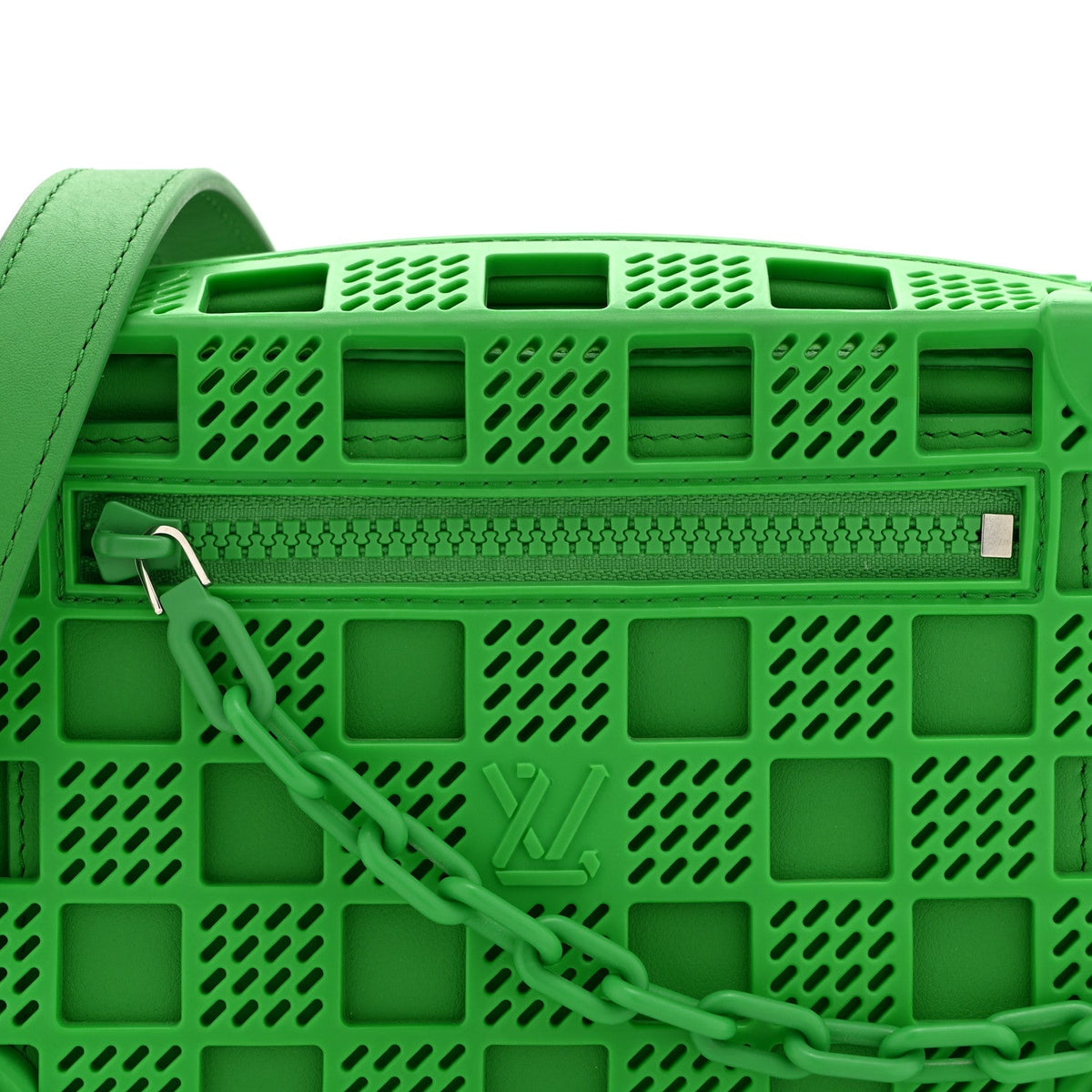 Rubber Cowhide Mini Soft Trunk Green