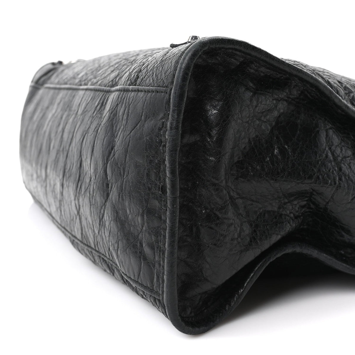 Agneau Classic Silver Hardware City Black