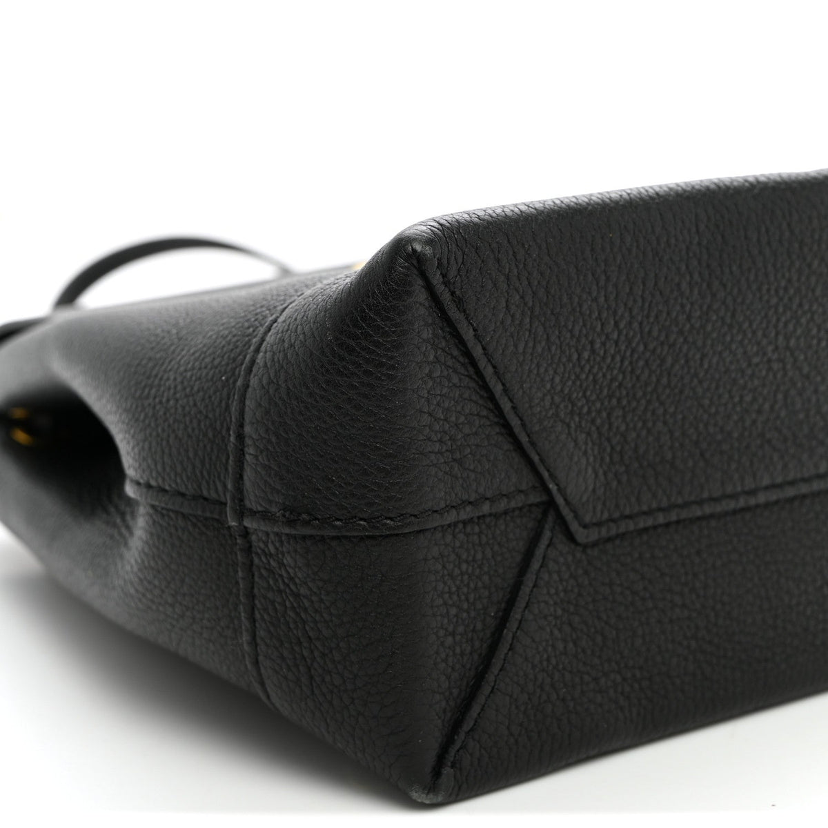 Calfskin Lockme Mini Backpack Black
