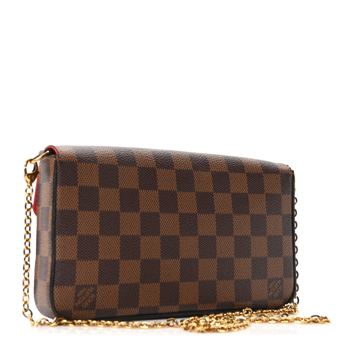 Damier Ebene Pochette Felicie Chain Wallet