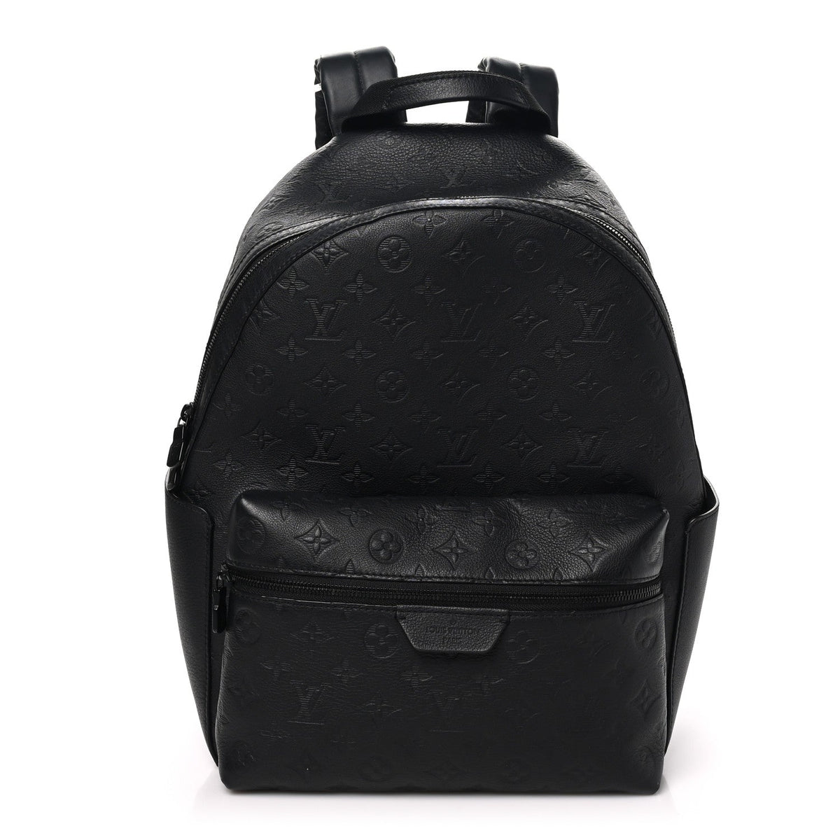 Calfskin Shadow Monogram Discovery Backpack PM Black