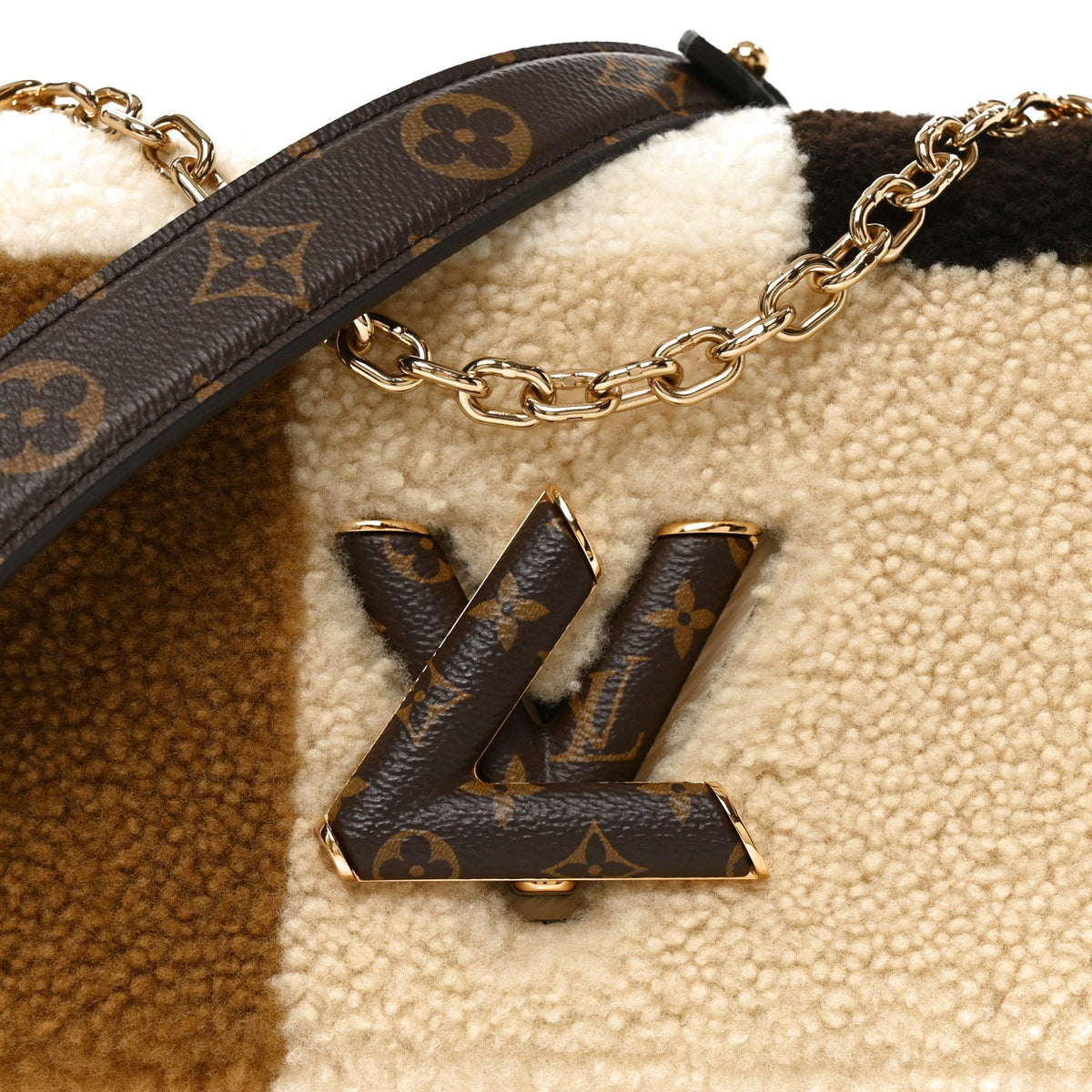 Monogram Epi Teddy Twist MM Creme