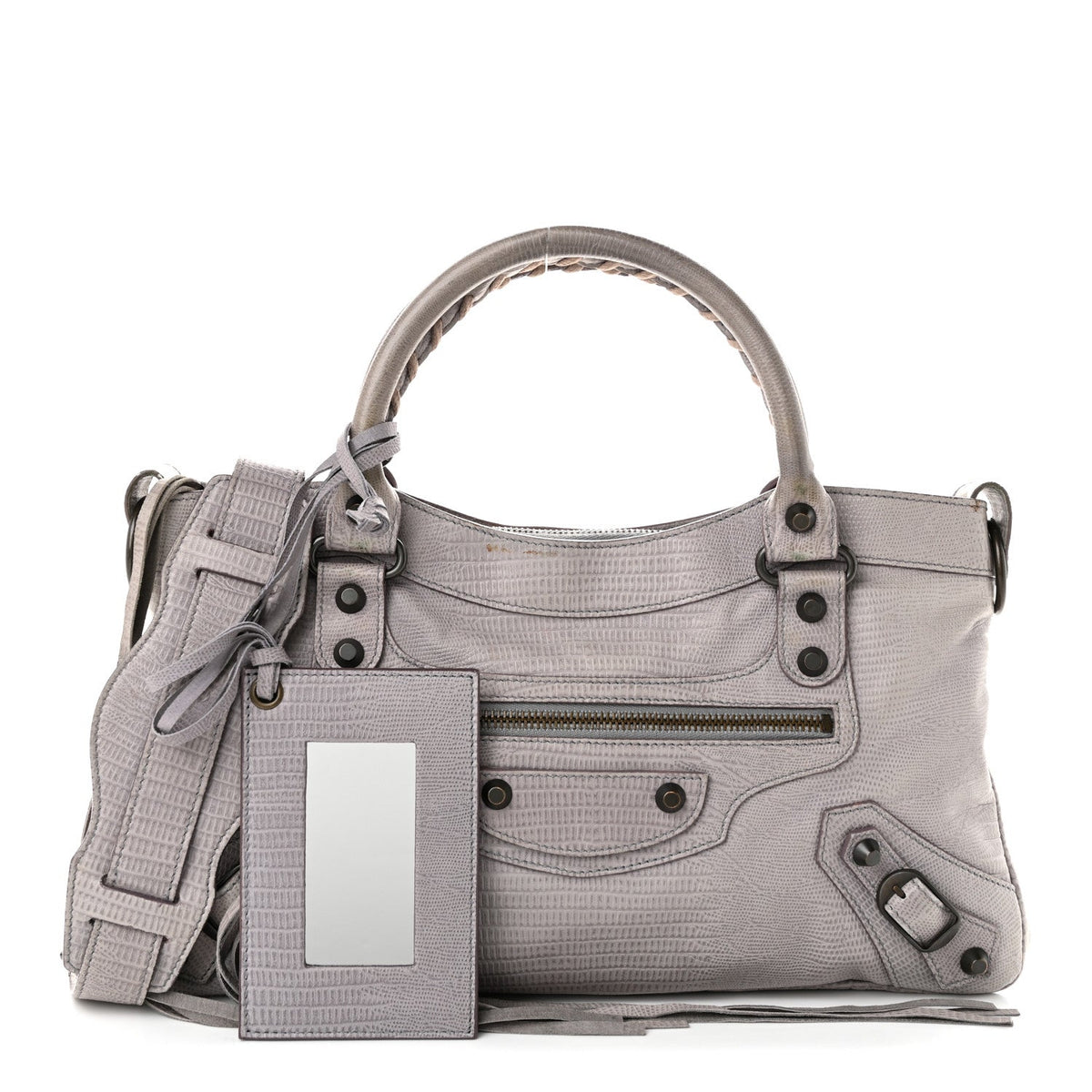 Agneau Lizard Embossed Classic Hardware First Fer