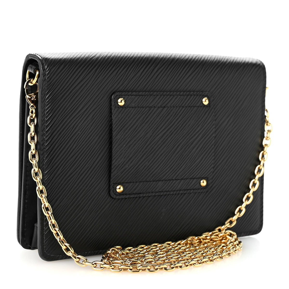 Epi Twist Belt Chain Wallet Black