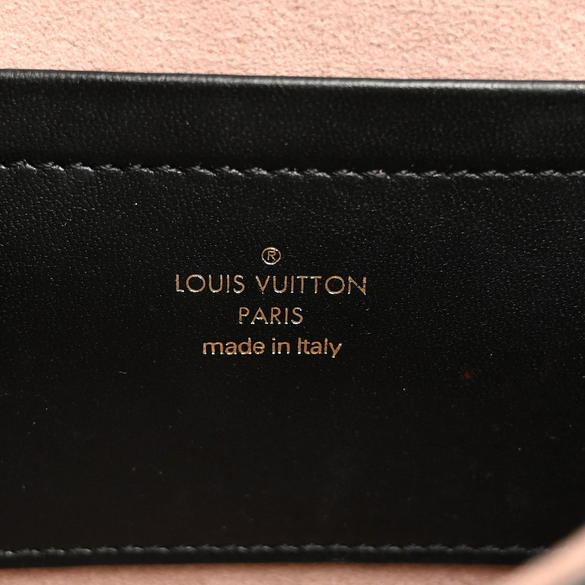 Lambskin Embossed Monogram Pochette Coussin Black