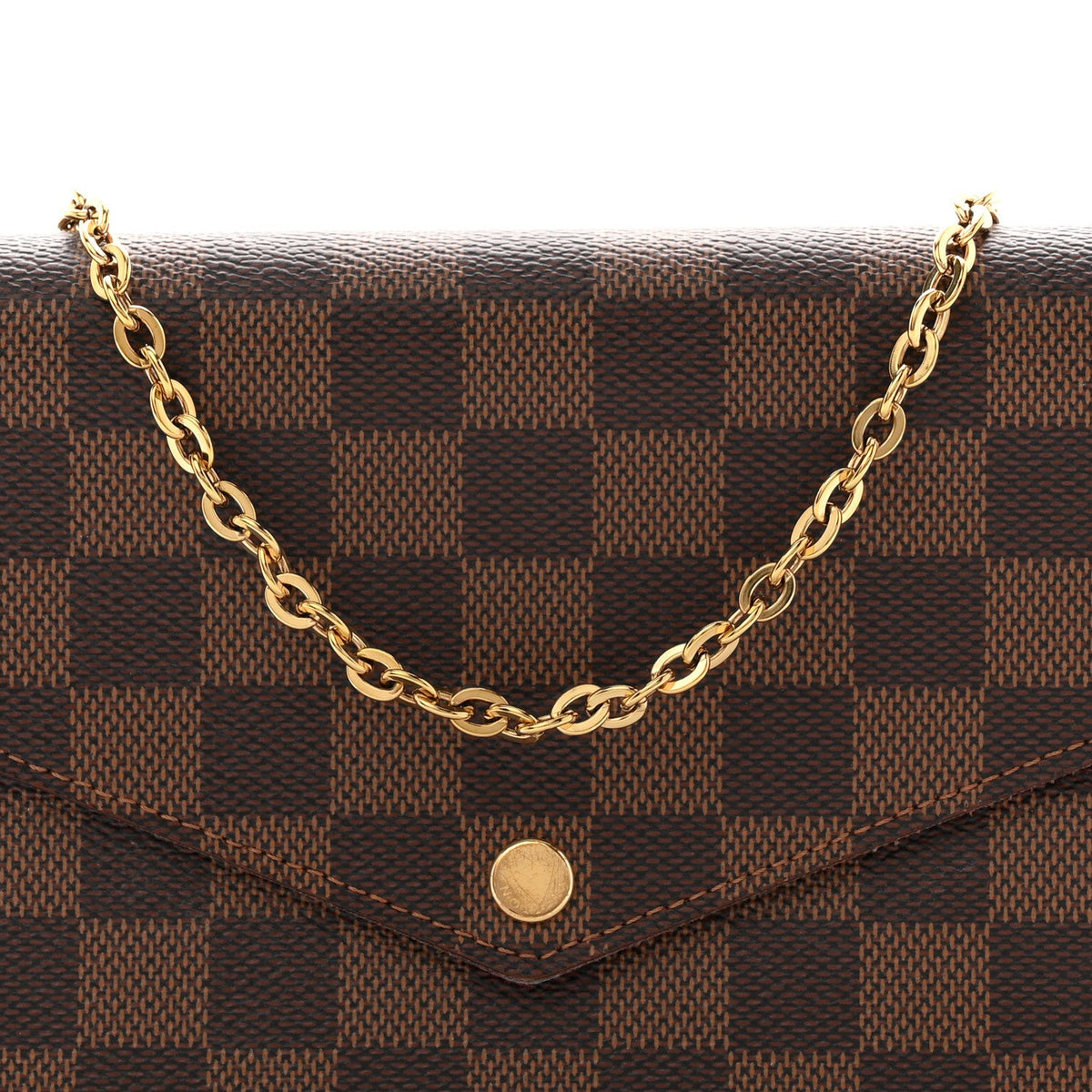 Damier Ebene Pochette Felicie Chain Wallet