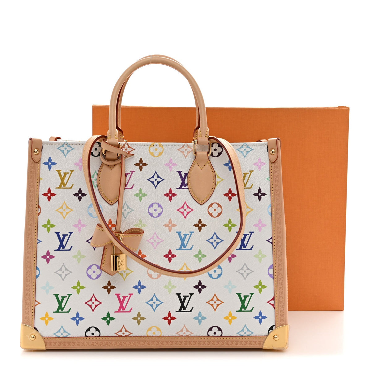 LV X TM Monogram Multicolor Onthego MM White