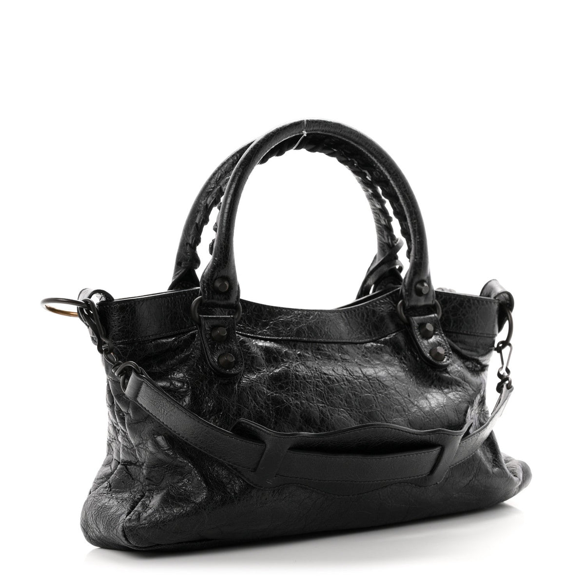 Agneau Arena Classic Hardware Le City First Bag Black