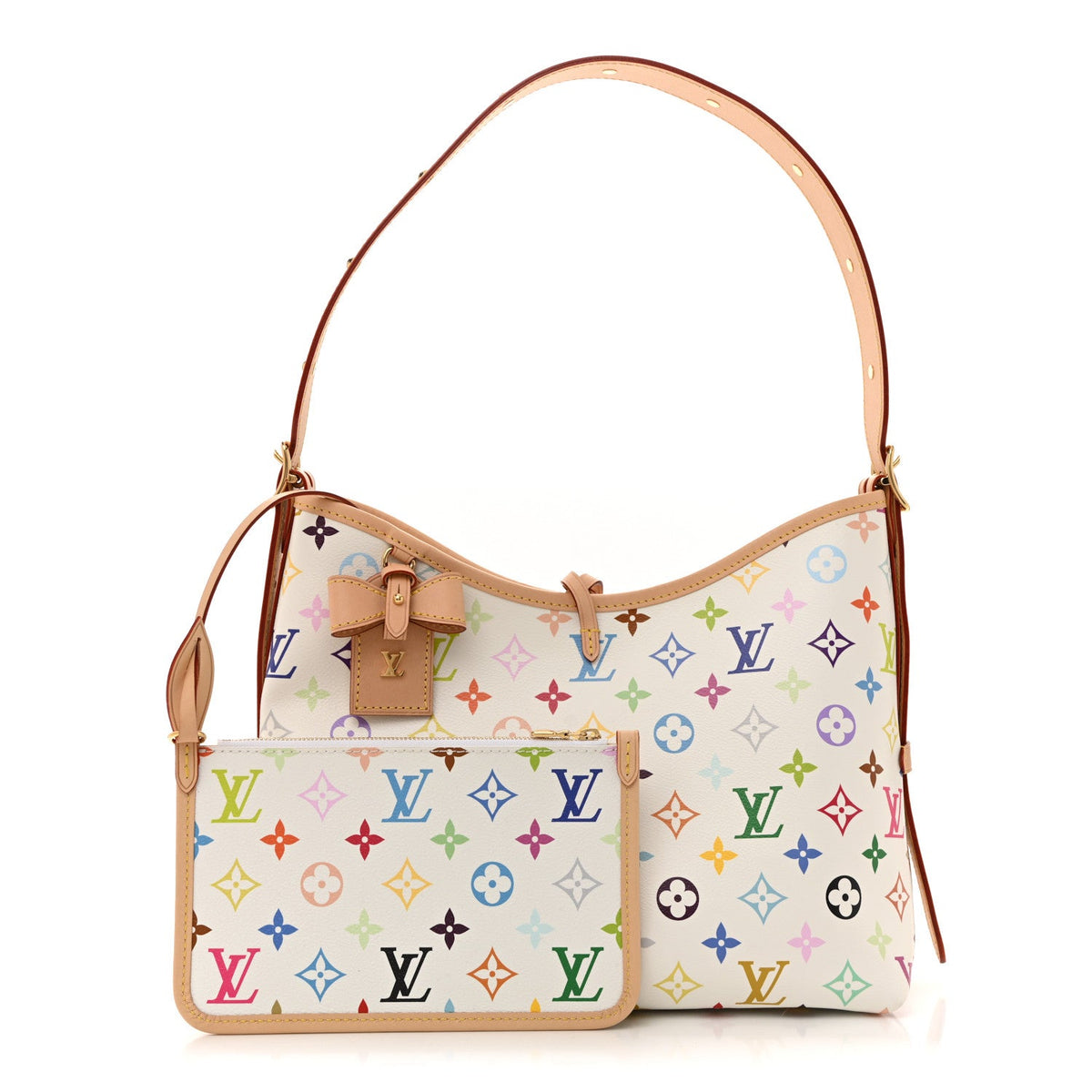 LV x TM Monogram Multicolor CarryAll PM White