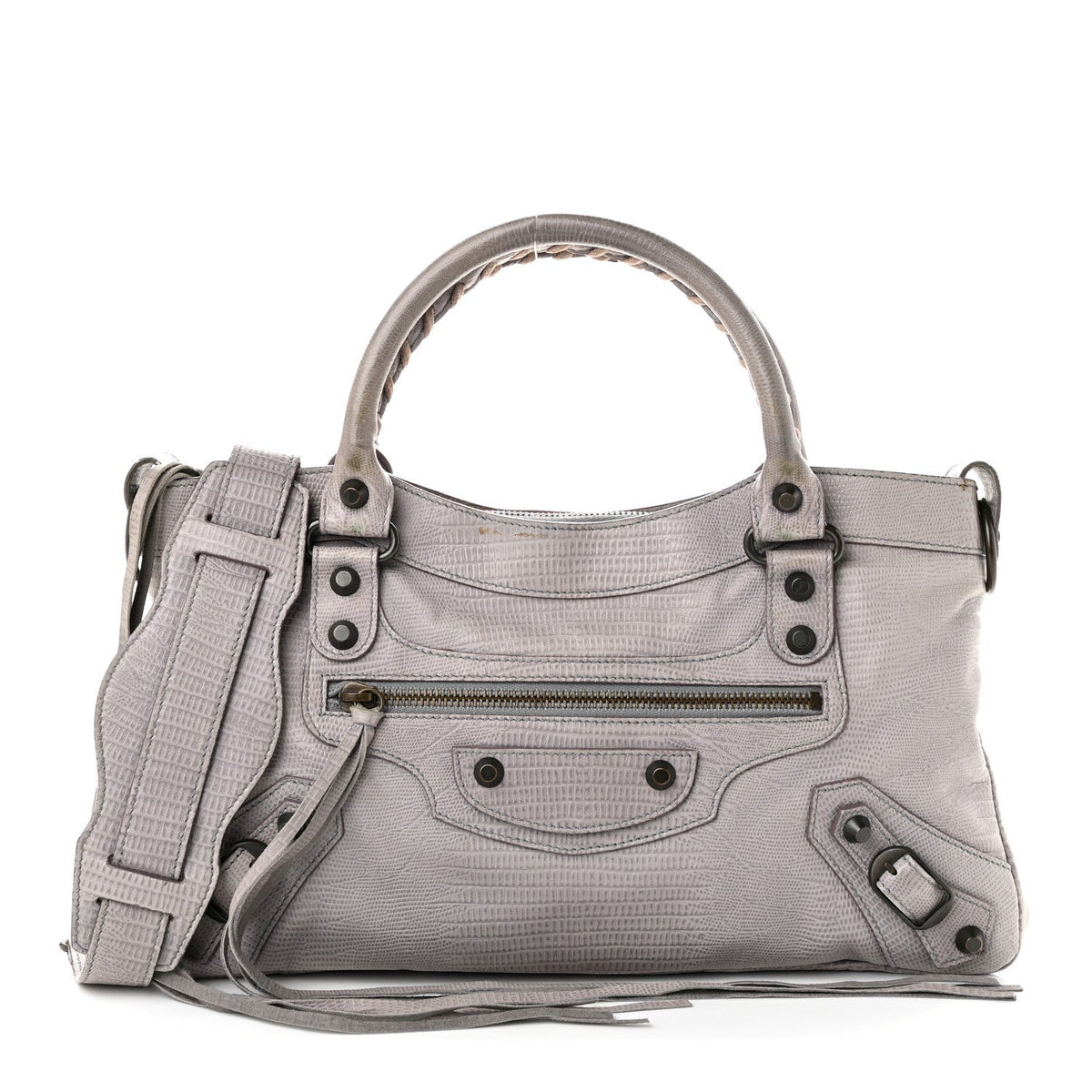 Agneau Lizard Embossed Classic Hardware First Fer