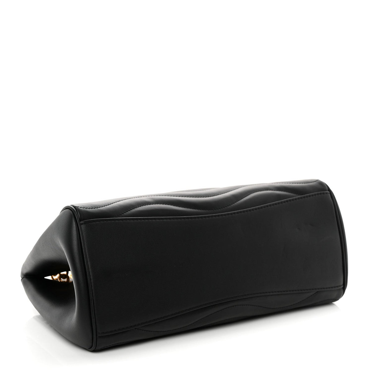 Calfskin New Wave Chain Tote Black