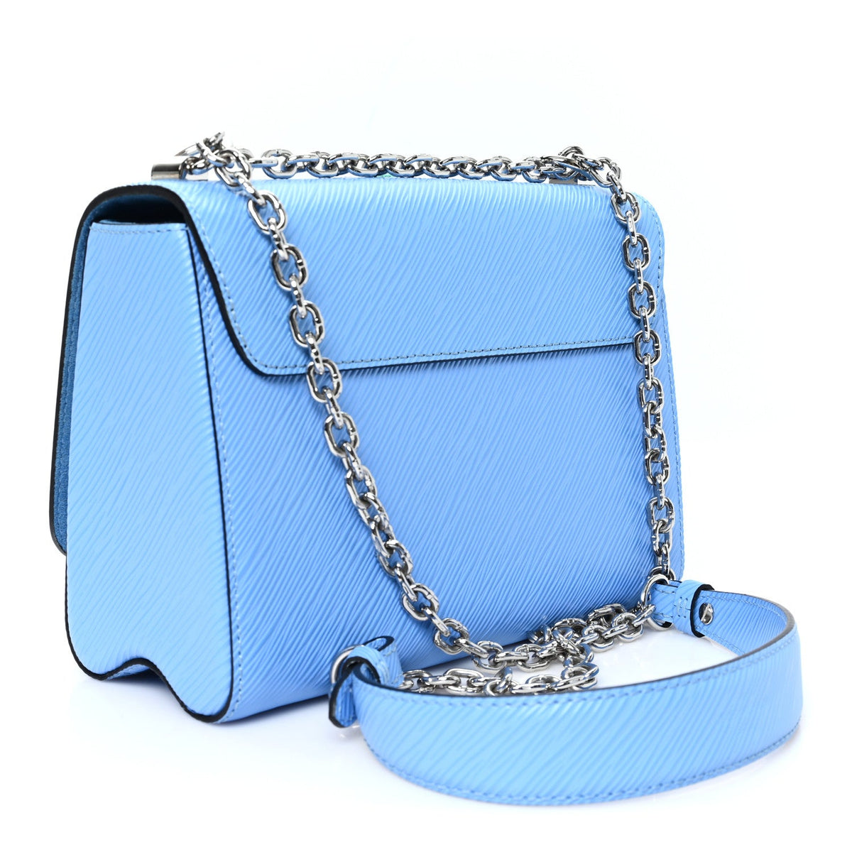 Epi Tropical Birds Twist Shoulder Bag MM Bleuet