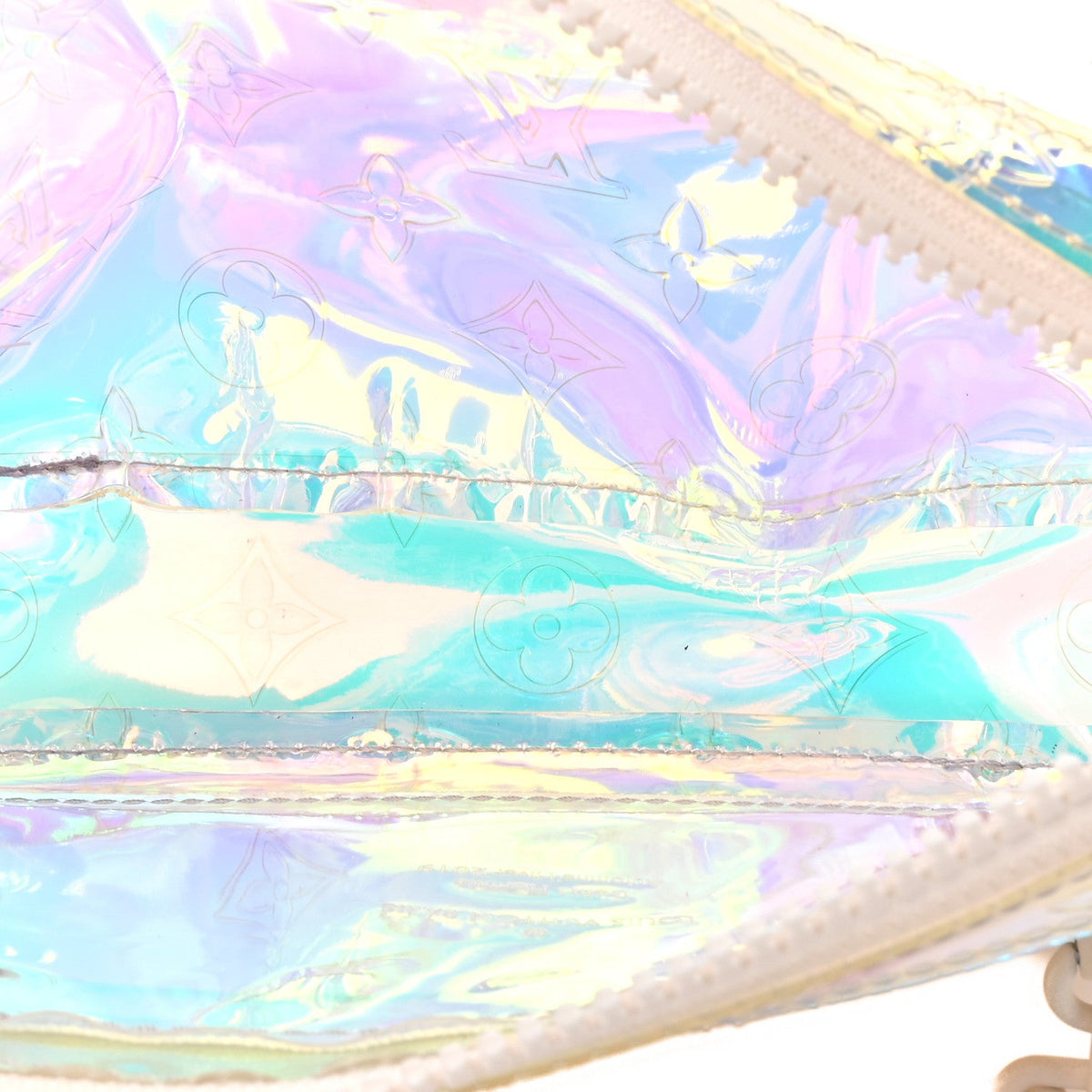 PVC Monogram Pochette Volga Iridescent Prism