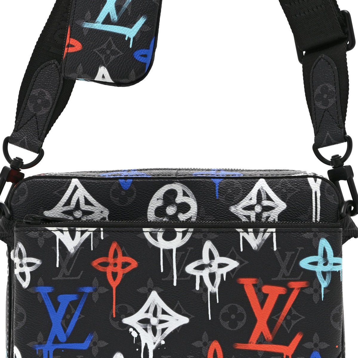 Monogram Eclipse LV Graffiti Trio Messenger Multicolor