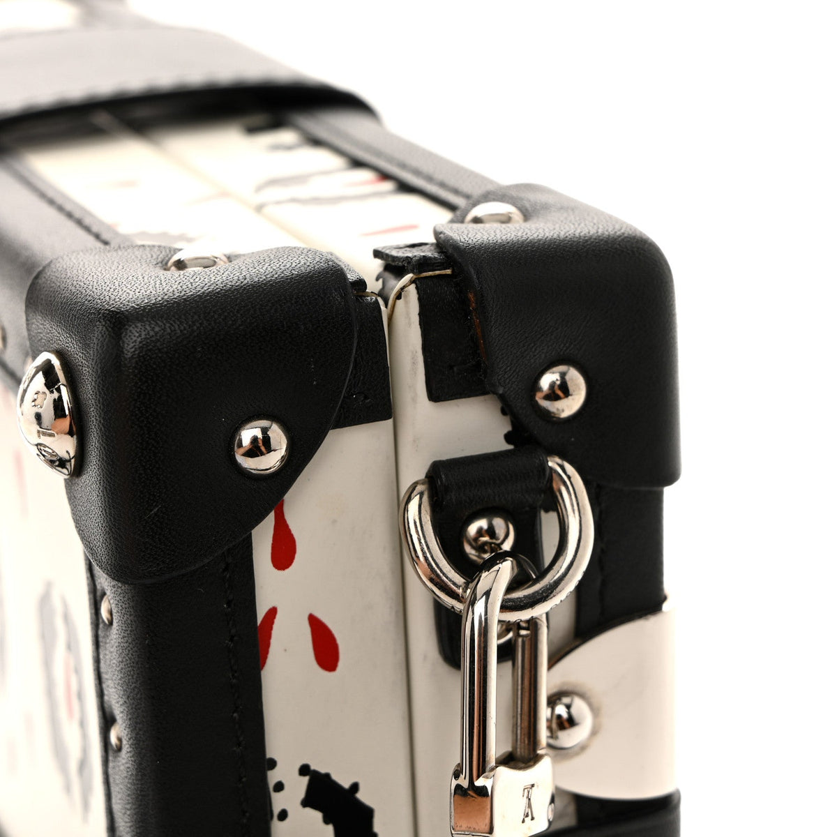Calfskin Graphic Print Petite Malle