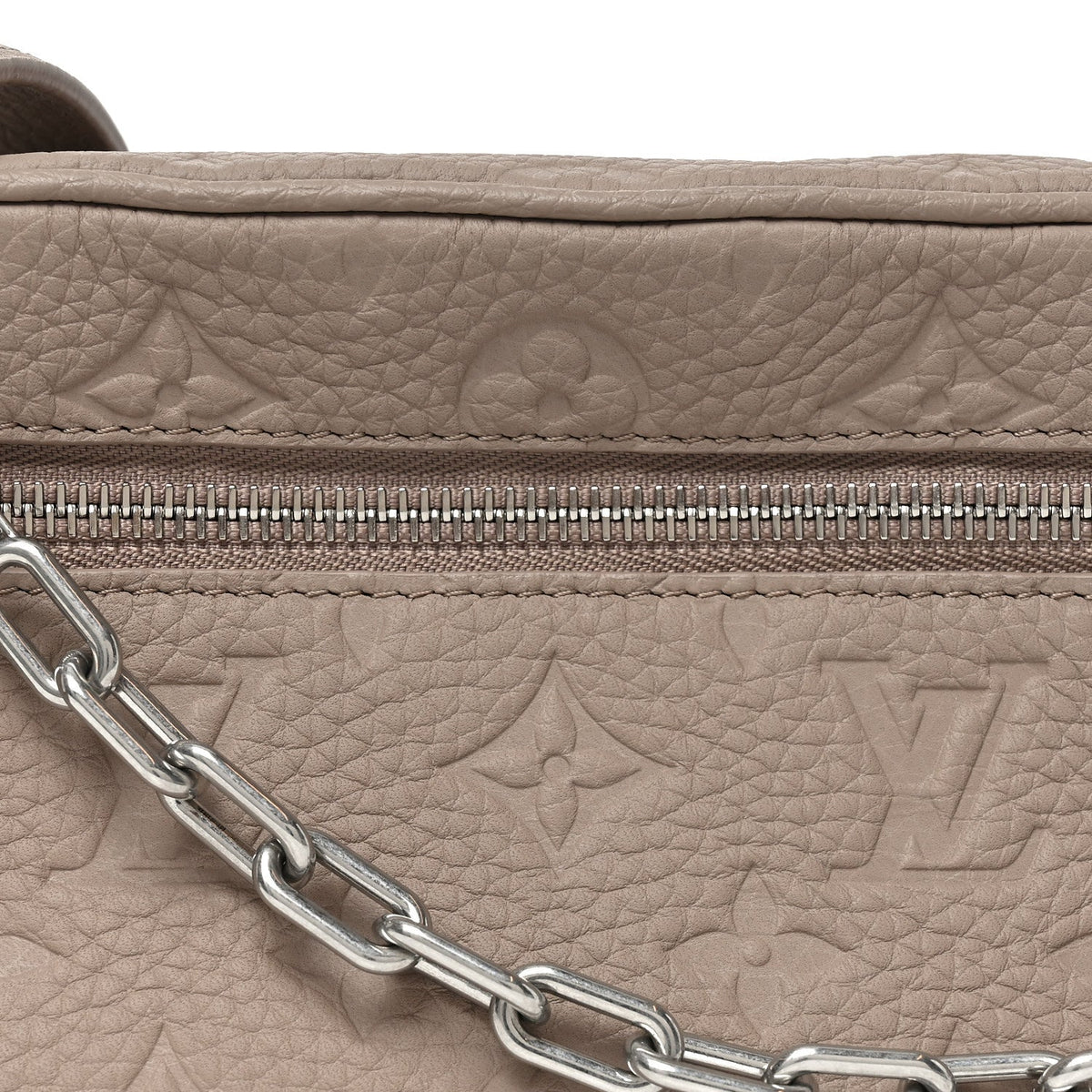 Taurillon Monogram Mini Soft Trunk Riverstone