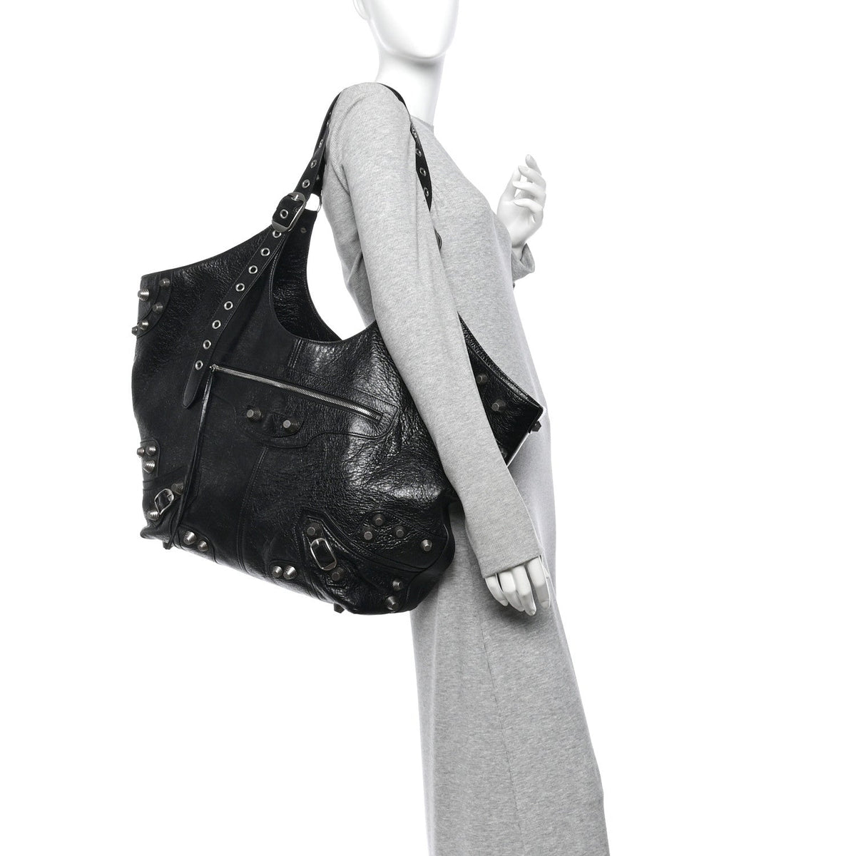 Agneau Arena Large Le Cagole Carry All Bag Black