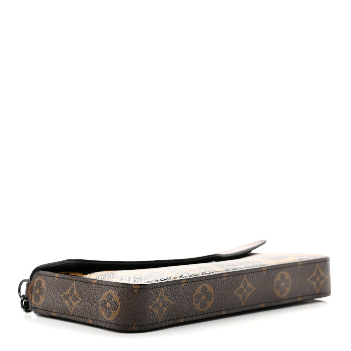 Monogram Animal Print Pochette Felicie Chain Wallet