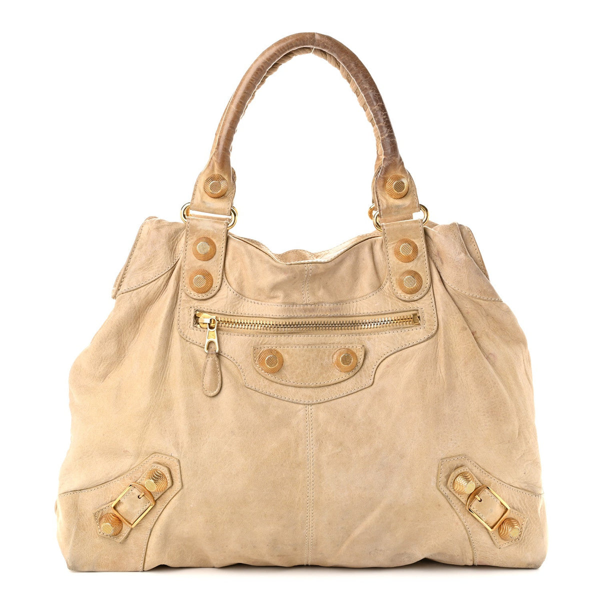 Agneau Giant 21 Gold Hardware Brief Praline