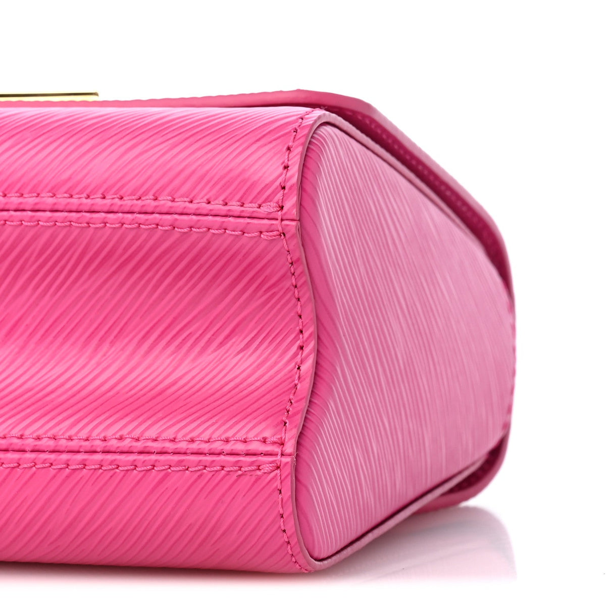 Epi Twist Braided Chain Shoulder Bag PM Rose Miami Pink