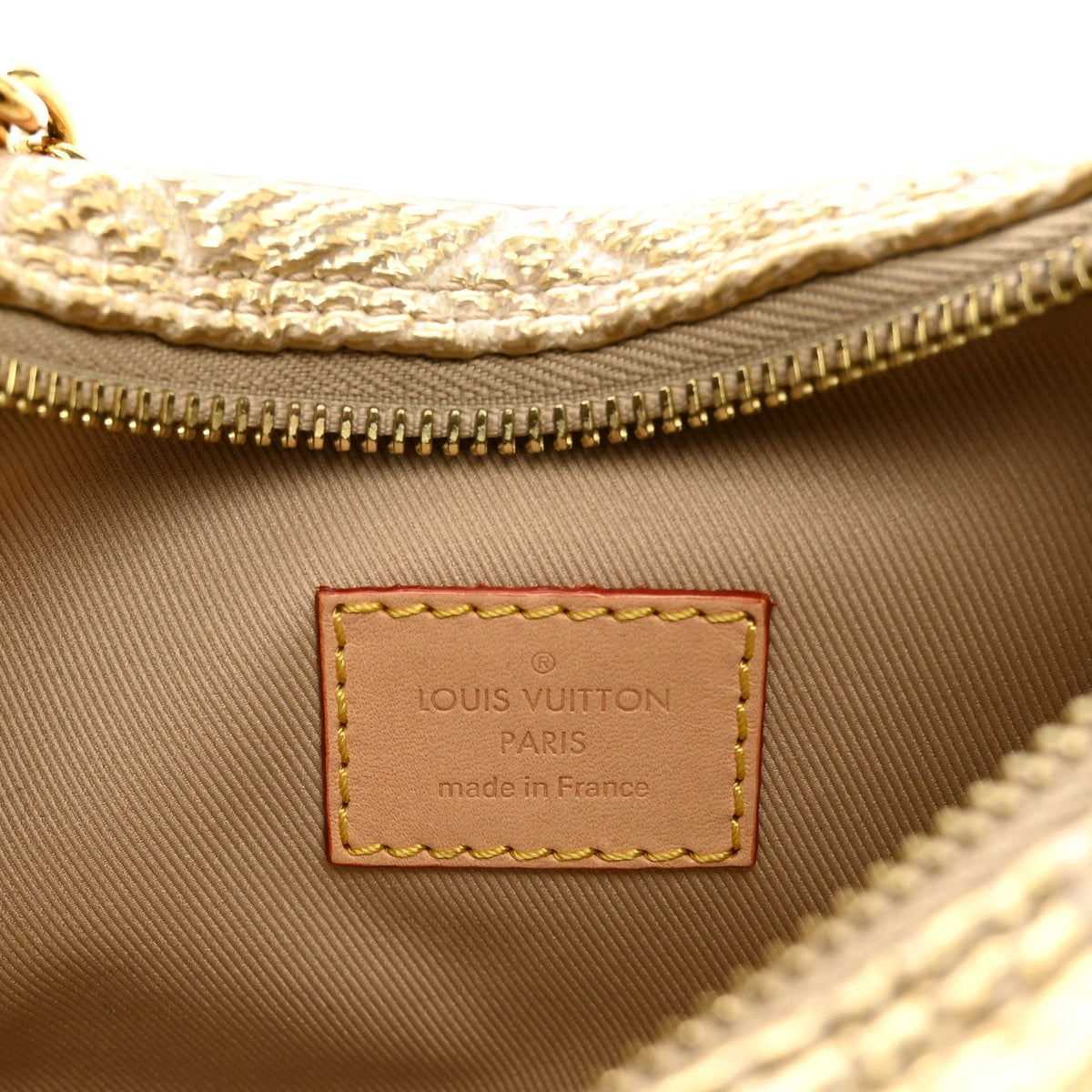 Monogram Jacquard Loop Gold
