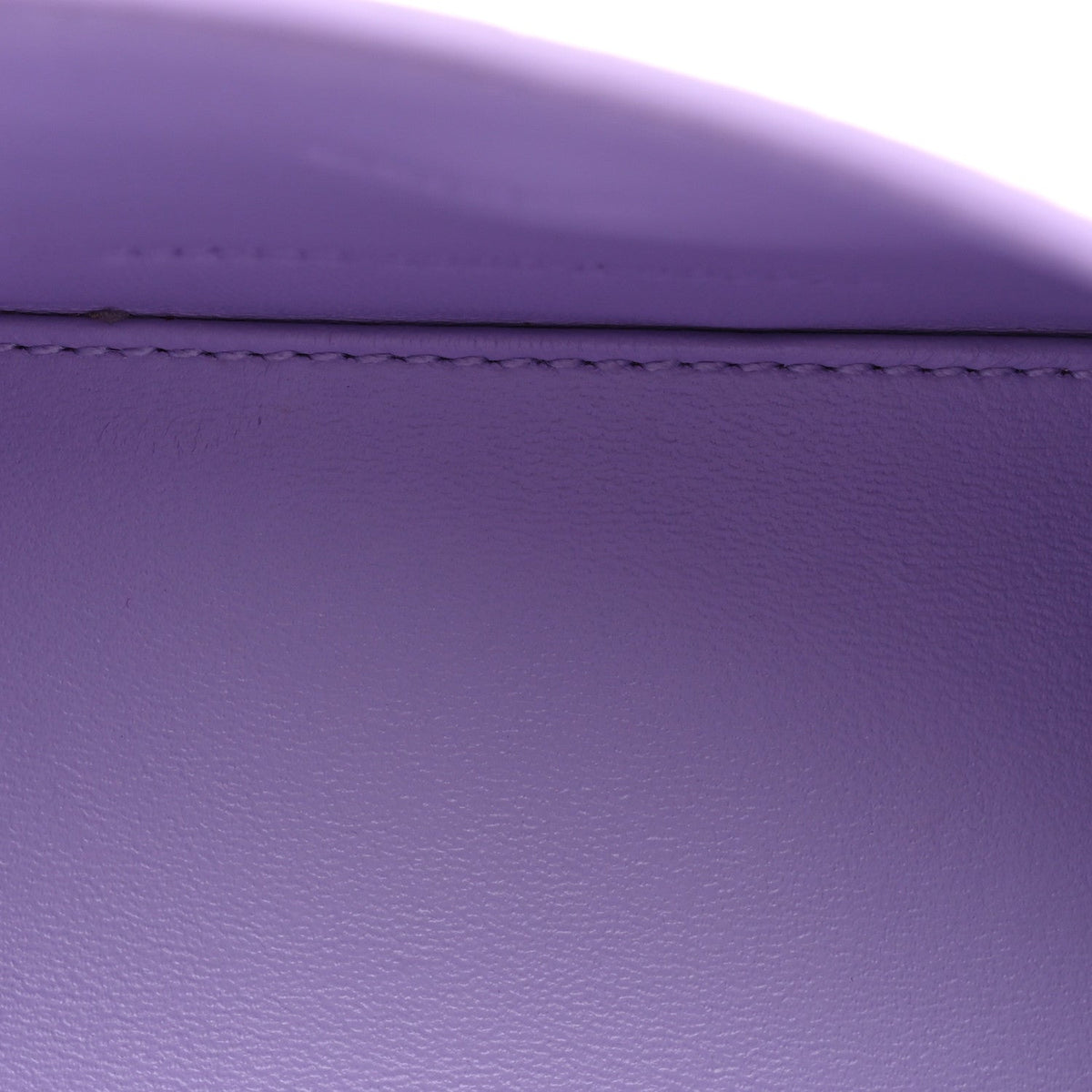 Shiny Calfskin Crocodile Embossed Hourglass Top Handle Bag XS Lilac