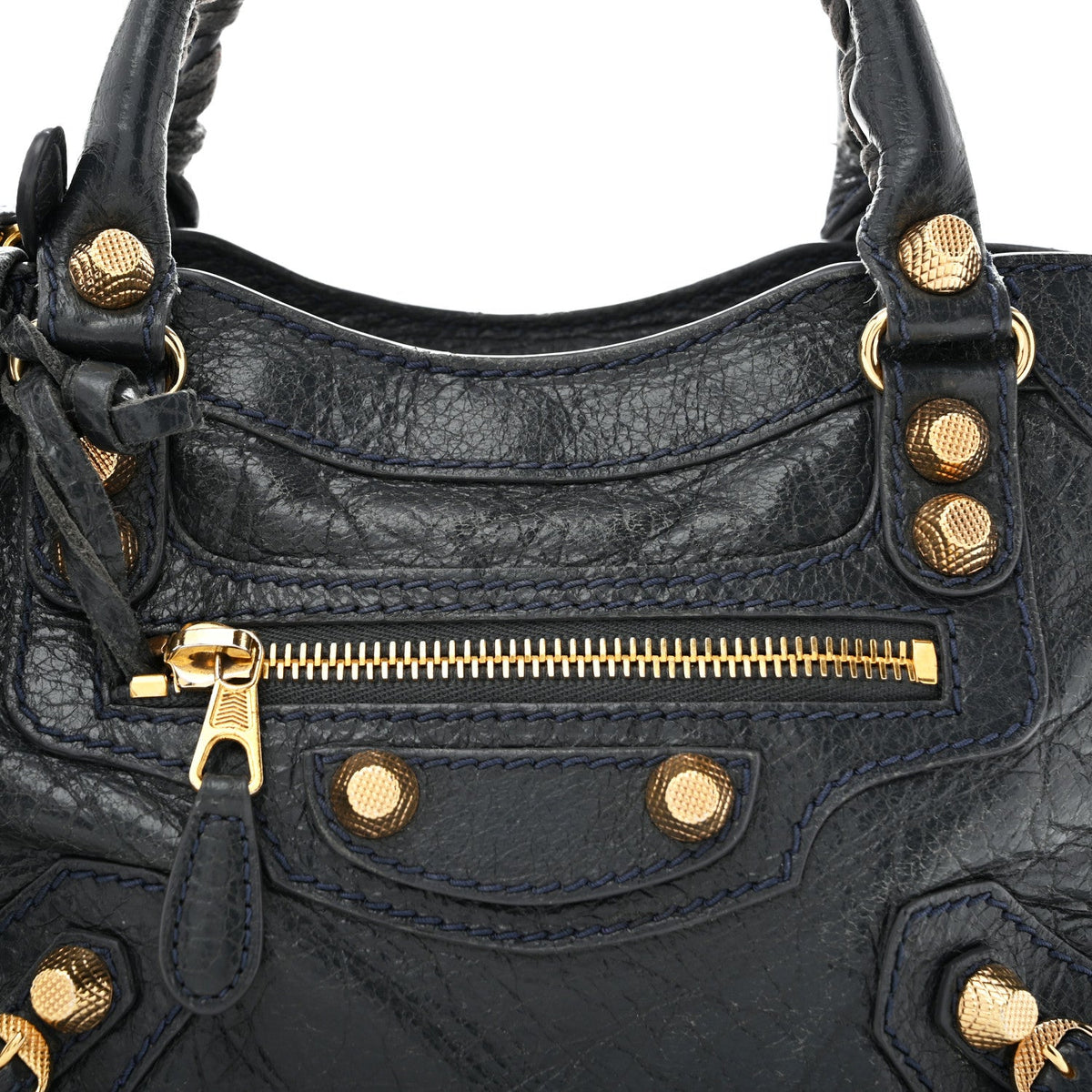 Agneau Giant 12 Gold Hardware Mini City Anthracite Anthracite