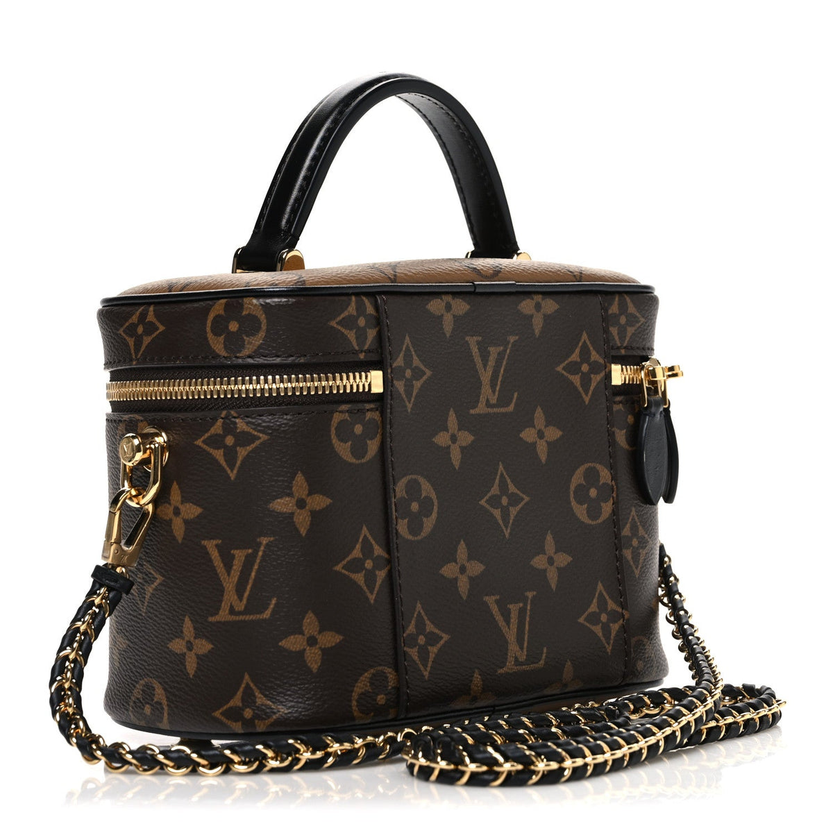 Reverse Monogram Vanity Chain Pouch