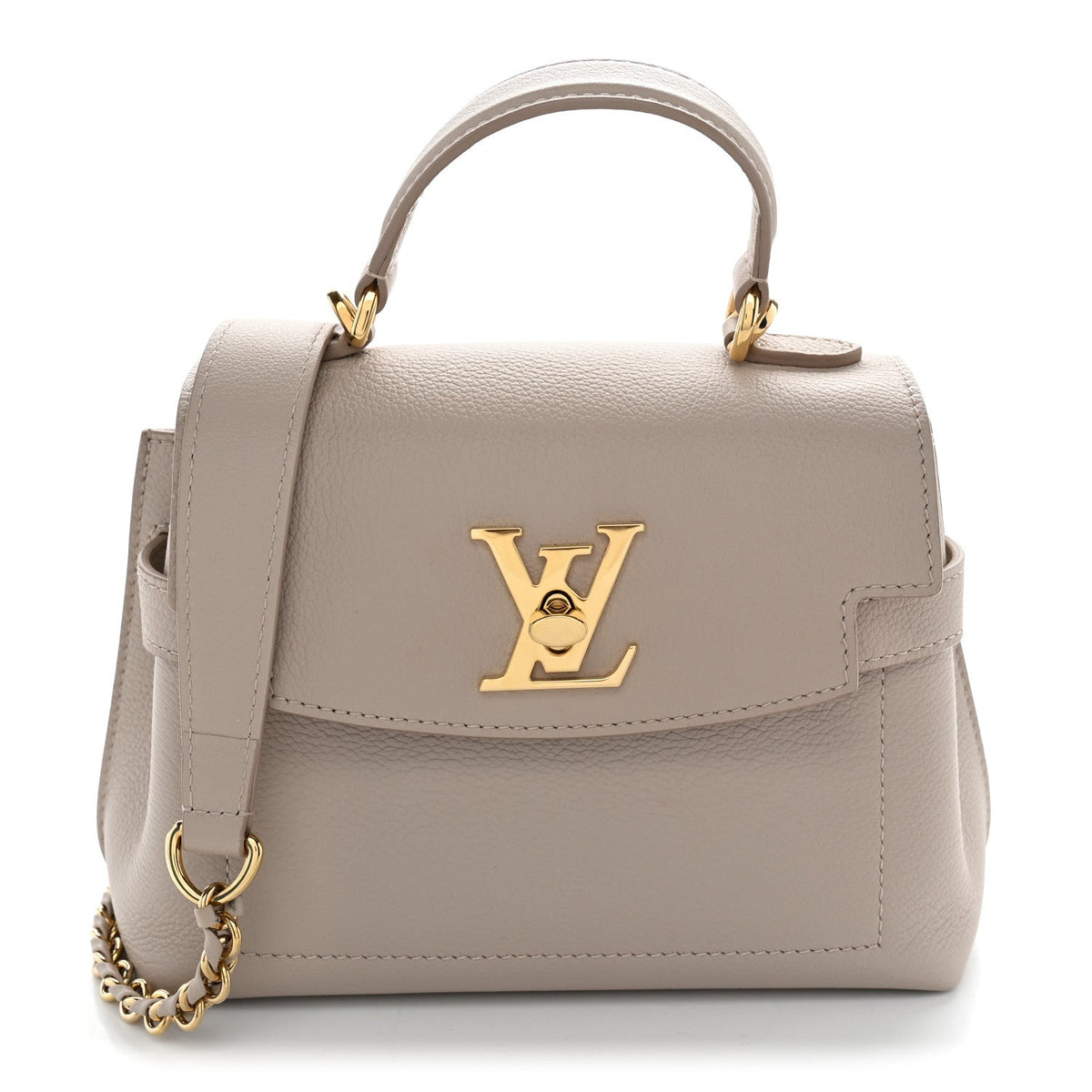 Soft Calfskin Mini Lockme Ever Greige