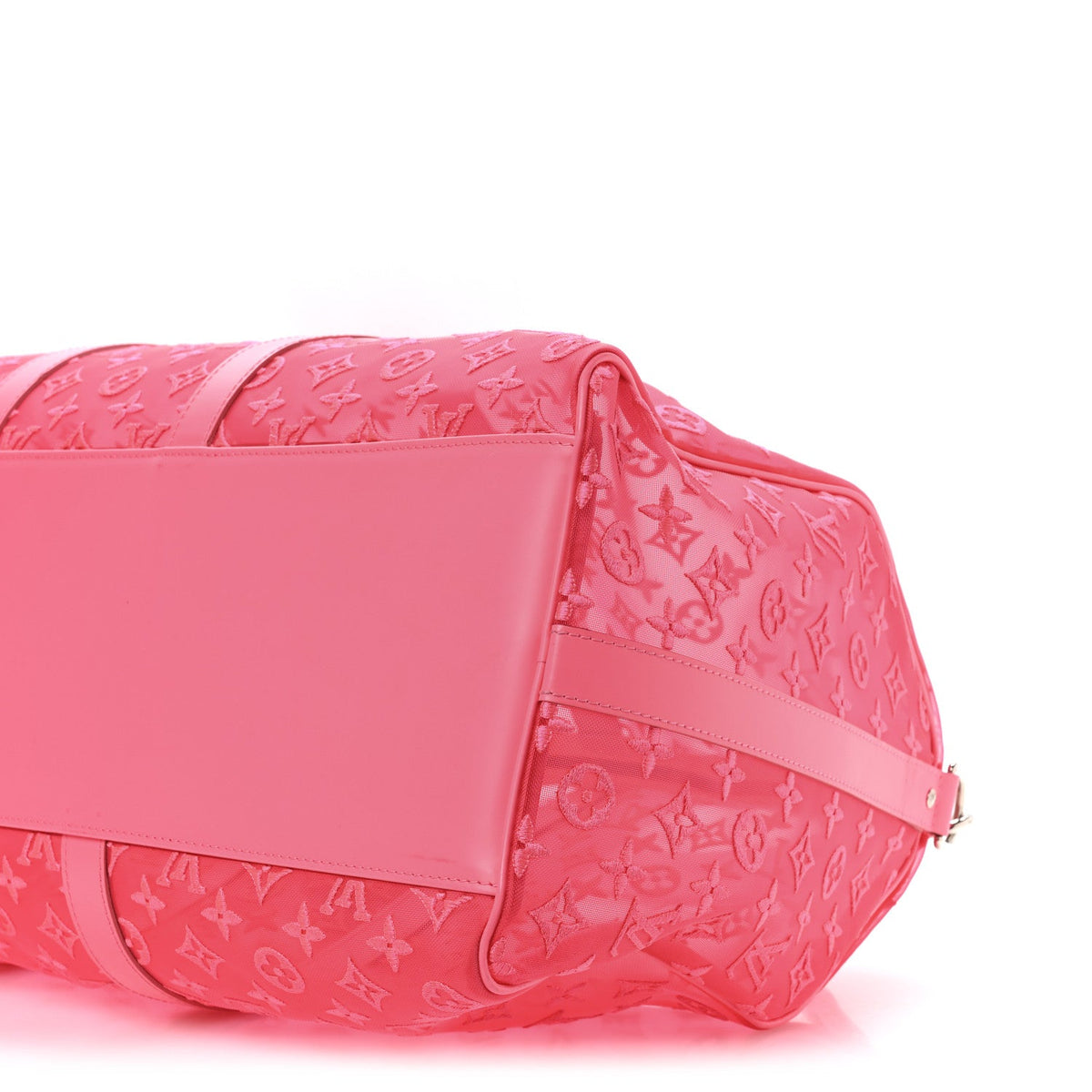 Monogram Fluo See Through Keepall Bandouliere 50 Rose