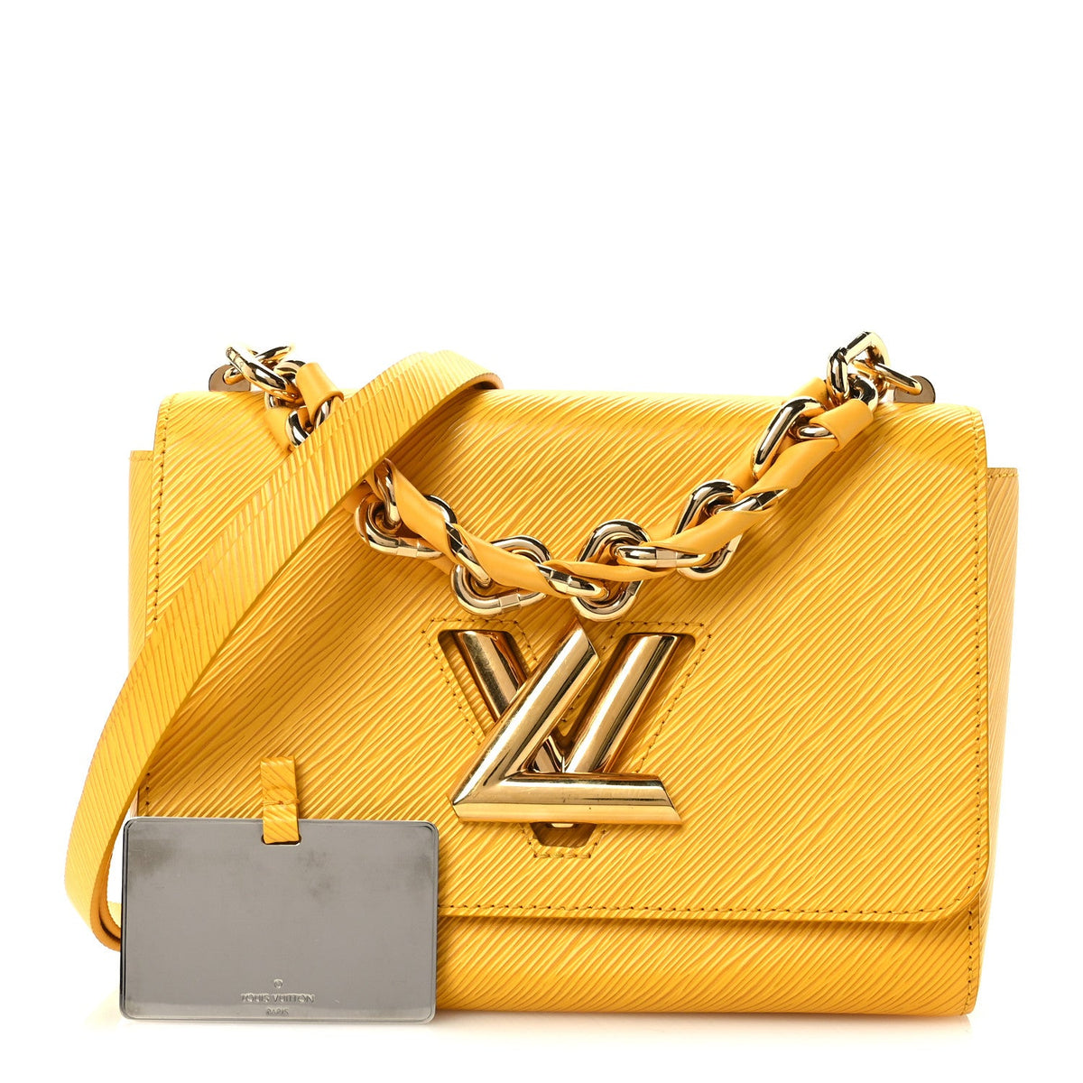 Epi Twist Braided Strap Shoulder Bag MM Sunflower